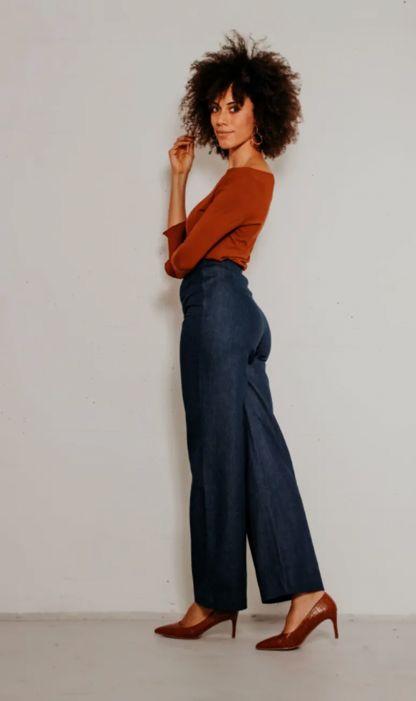 Marlene Pants in Denim