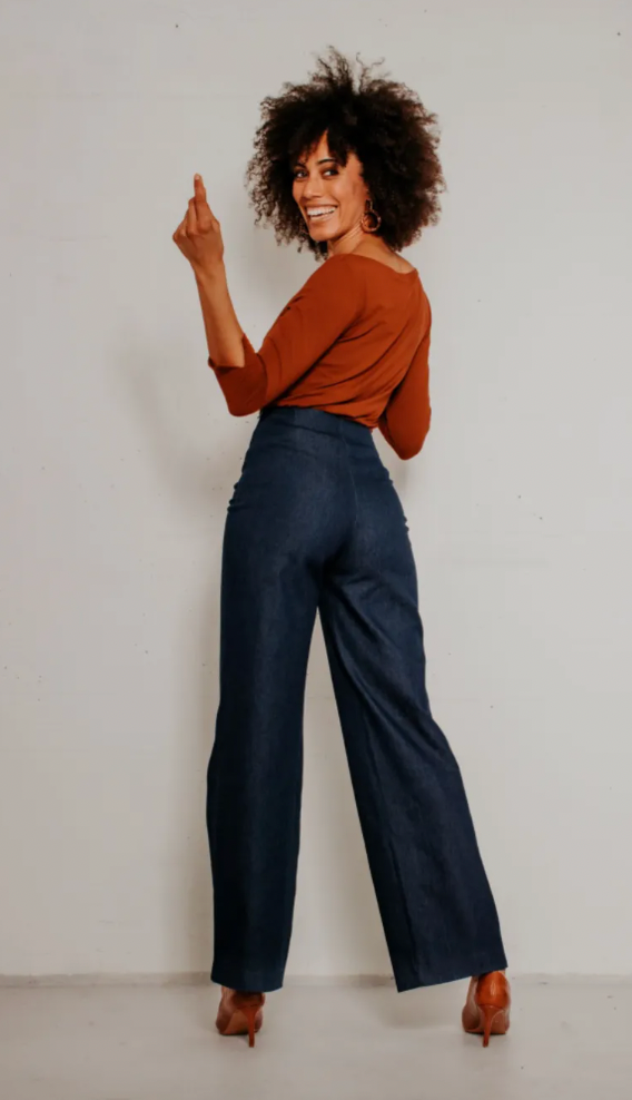 Marlene Pants in Denim