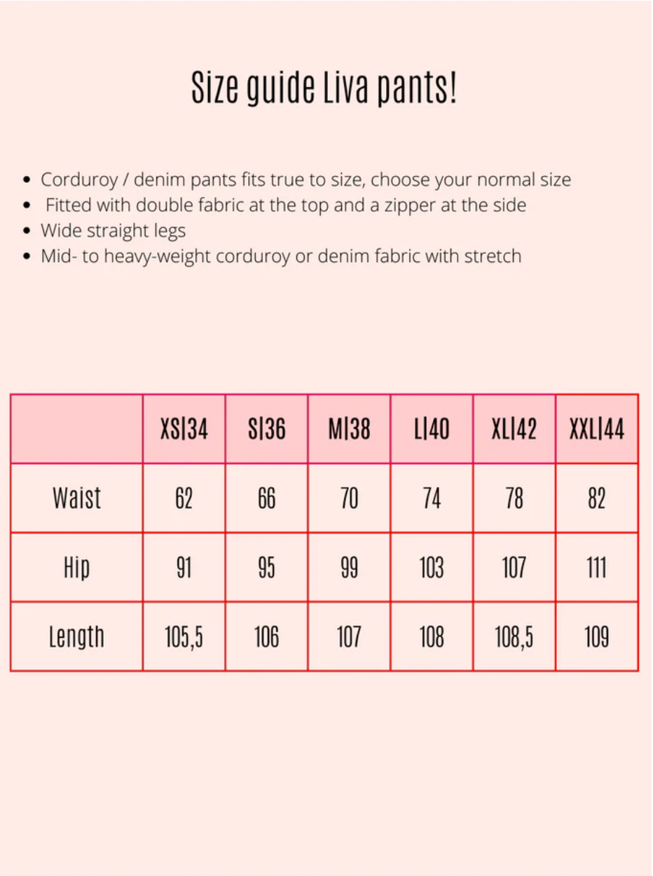 Liva Pants in Breitcord, dunkelbraun