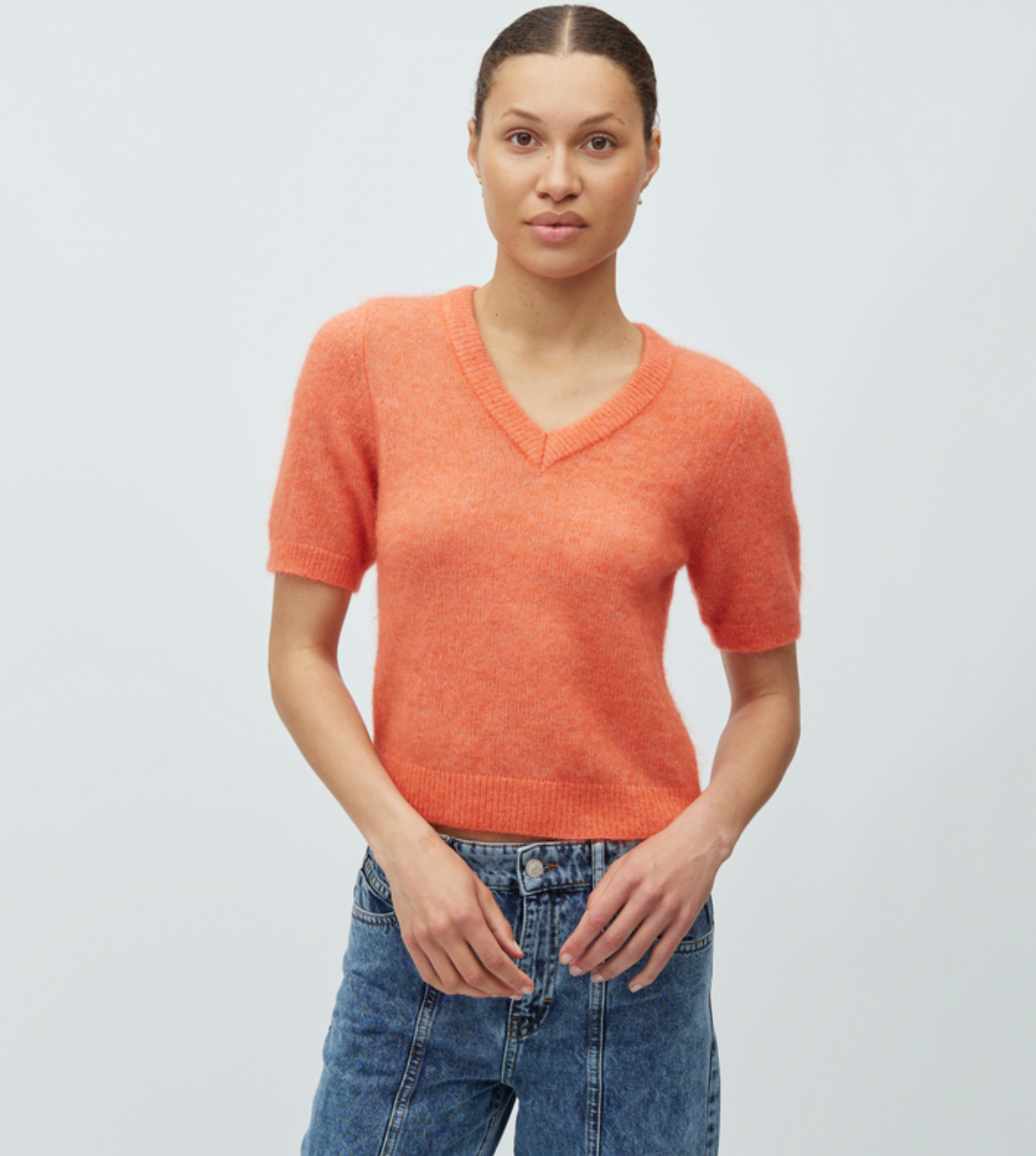 Kurzarm Strickpullover "Carla"