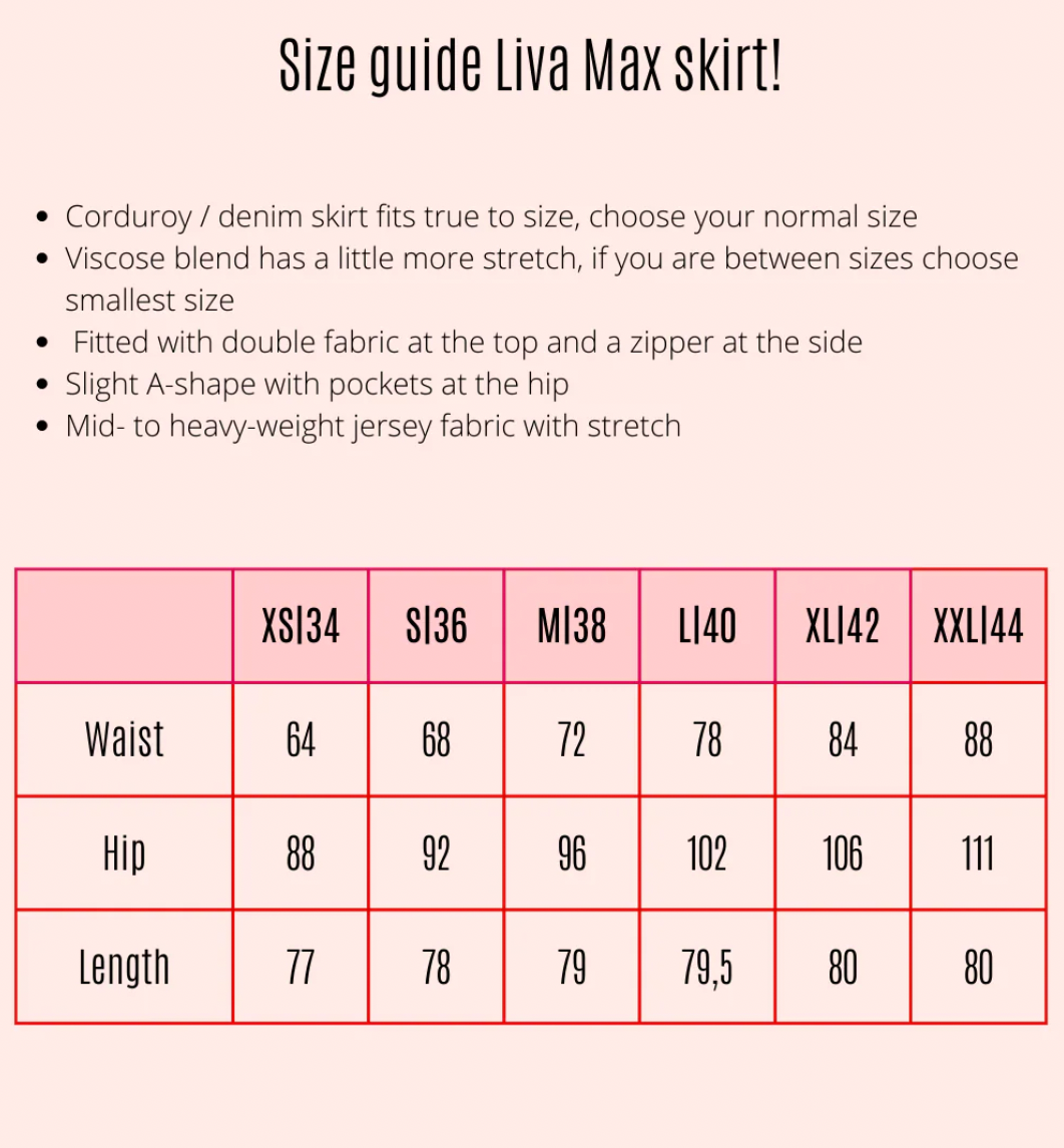 Liva Skirt Max, Breitcord, Mint