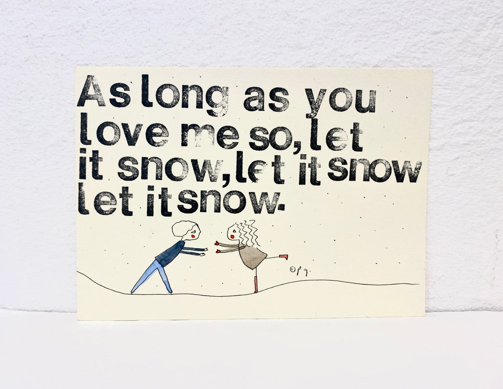 Postkarte "As long as you love me"