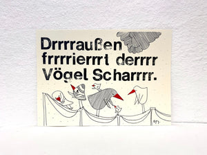 Postkarte "Drrraußen"