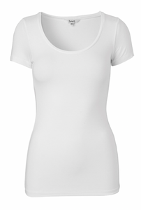 Kurzarm-Basic-T-Shirt aus atmungsaktivem Modal, verschiedene Farben