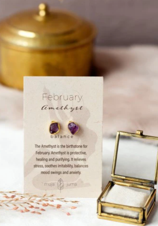 Dein Geburtsstein, 12 verschiedene Ohrringe