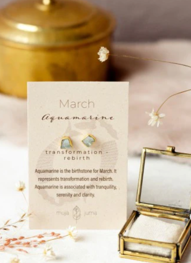 Dein Geburtsstein, 12 verschiedene Ohrringe