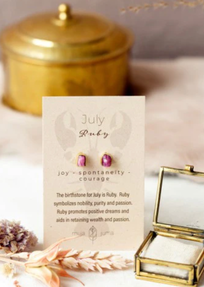 Dein Geburtsstein, 12 verschiedene Ohrringe