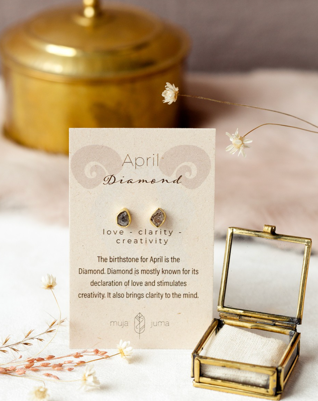 Dein Geburtsstein, 12 verschiedene Ohrringe