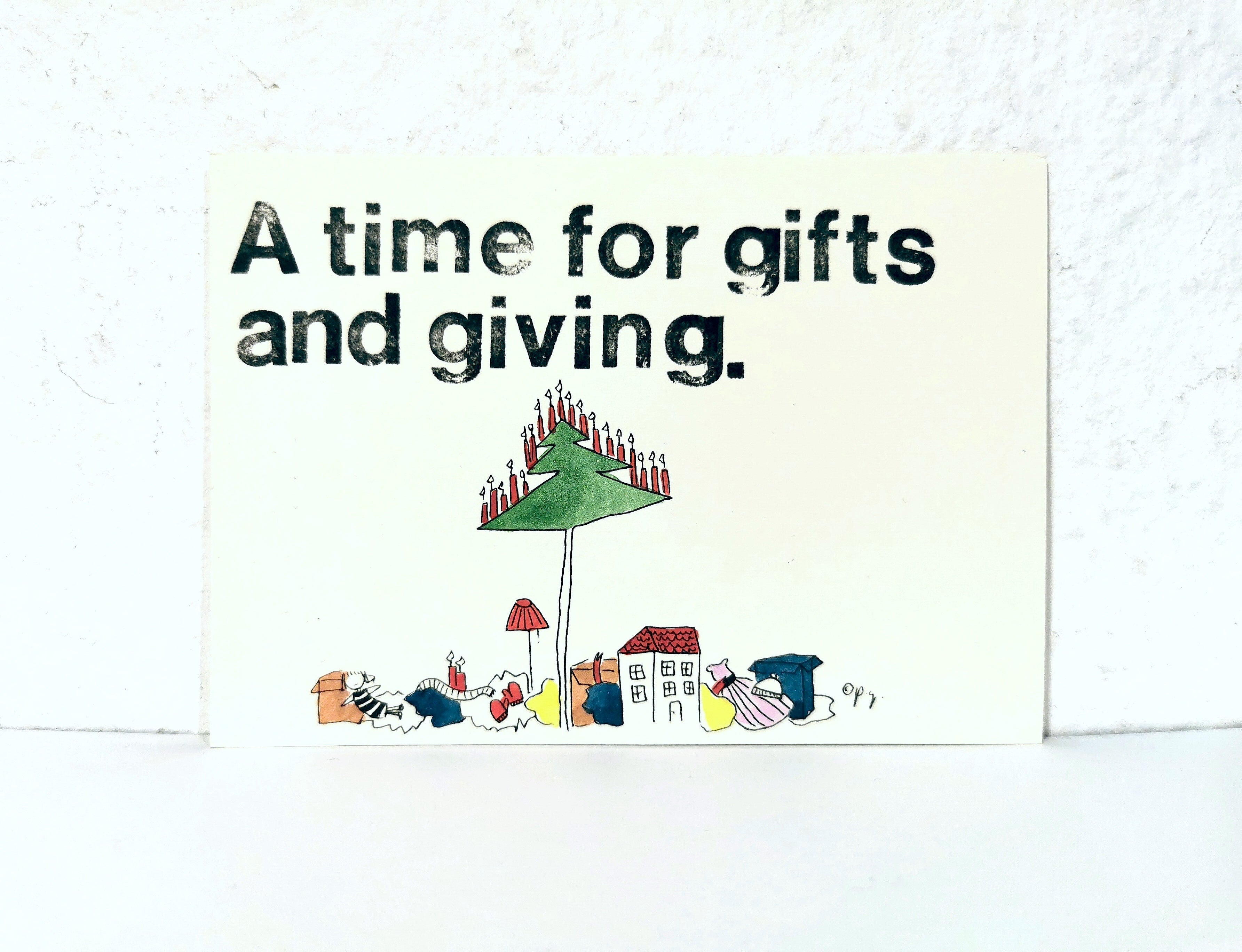 Postkarte "A time for gifts"
