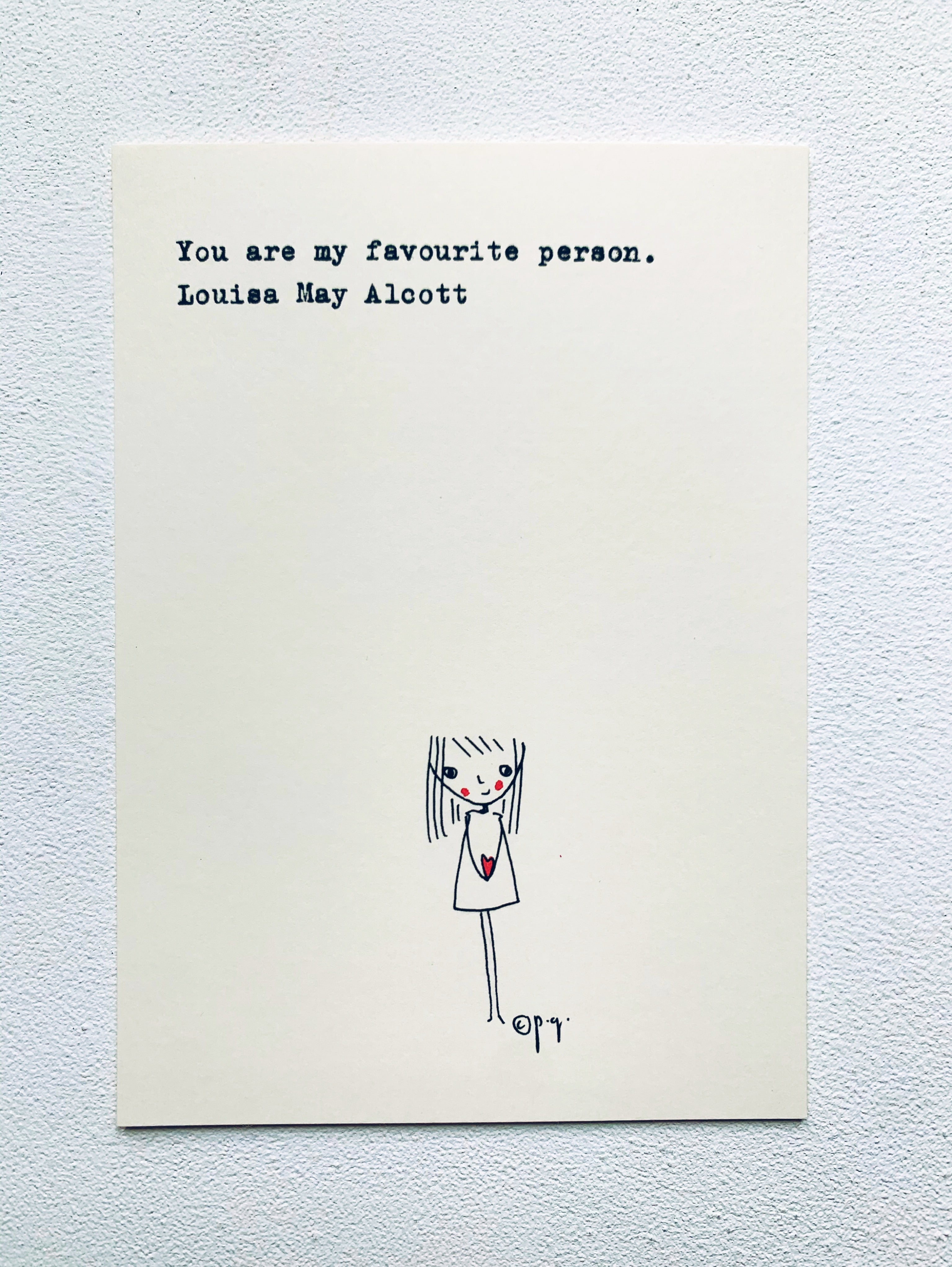 Postkarte "You are my favourite"